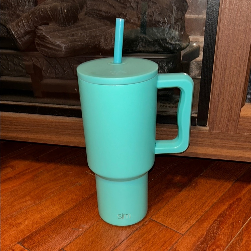 30oz Teal Insulated Tumbler with Handle